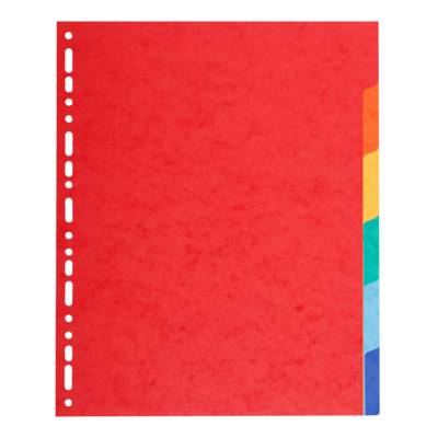 Jeu de 6 intercalaires en carton 220 g Format A4 maxi - EXACOMPTA