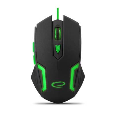 Souris Filaire pour Gamers 6D Optique USB MX205 FIGHTER Vert - ESPERANZA