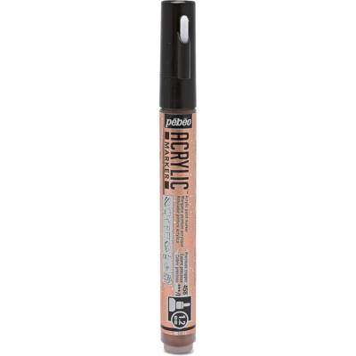 Marqueur Acrylique Pointe ronde 1,2mm Cuivre précieux - PÉBÉO