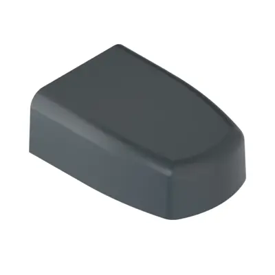 Capot de gond en aluminium - longueur 80 mm - noir RAL 9005, brillance 80 % - TIRARD et BURGAUD - AQU009N58CU