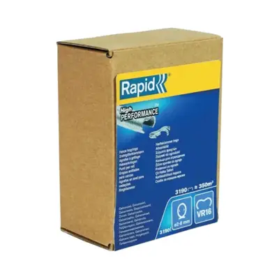 Boîtes 3190 agrafes grillage galvanisées VR16 - RAPID - 40108808 - RAPID-ISABERG
