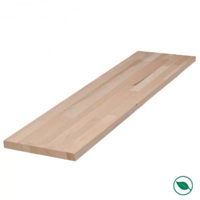 Tablette hêtre contrecollée aboutés - 18 x 600 mm 2,5 m - Gedimat - SOTRINBOIS