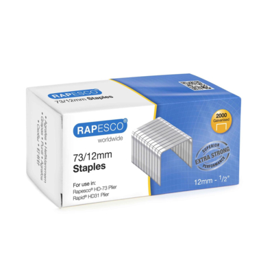 Boite de 2000 Agrafes 73/12 mm Galvanisées - RAPESCO