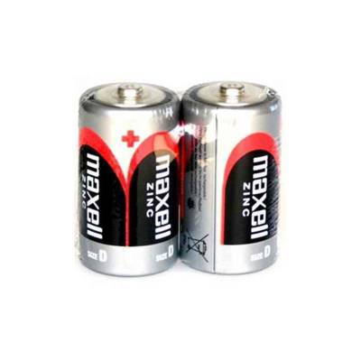 Pile au zinc, Mono D, pack de 2 - MAXELL