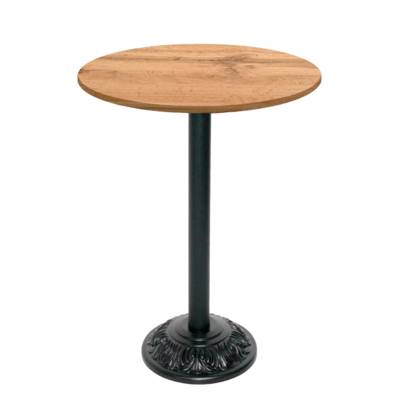 Mange-debout pied noir Ø70cm chene armor - intérieur - RestooTab