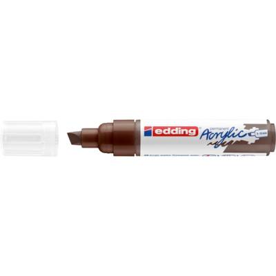 Marqueur acrylique large 5000 marron chocolat 5-10 mm - EDDING