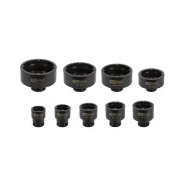 Jeu de douilles à ergots pour écrous de moyeux KS TOOLS - 9 pièces - 450.5020 - KSTOOLS
