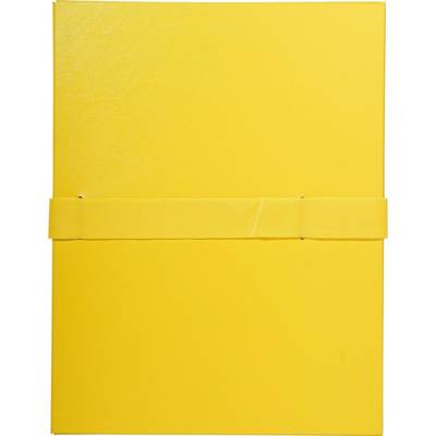 Chemise dos extensible balacron sangle Scratch Rabat en pied de page 24 x 32 Jaune - EXACOMPTA