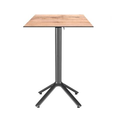 Mange-debout rabattable 60x60cm tanin naturel - terrasse - RestooTab