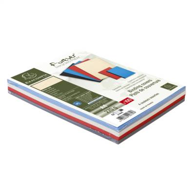 Paquet de 100 couvertures matière synthétique - reliure A4 - Couleurs assorties - EXACOMPTA