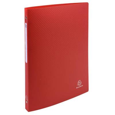 Classeur 4 anneaux 15mm polypropylène OPAK - A4 Rouge - EXACOMPTA
