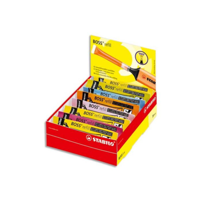 Boîte de 20 recharges BOSS ORIGINAL coloris panachés - Stabilo