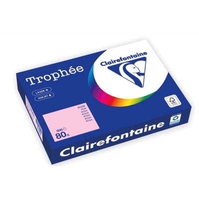 Ramette Papier FSC A4 80g 500 Feuilles Rose - CLAIREFONTAINE