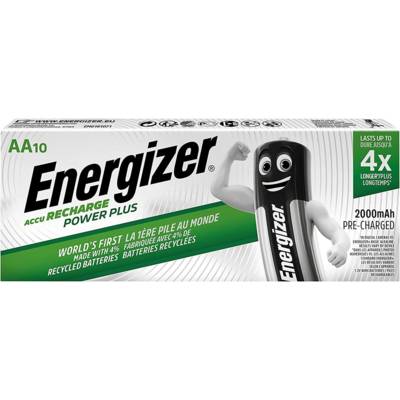 Pack 10 Piles Rechargeables Power Plus HR6 AA 2000mAh - ENERGIZER