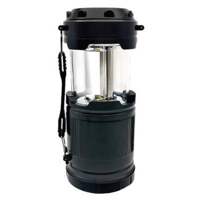 LED 2en1 Lampe Torche et Lanterne Pliante - 350L Noir - UNIROSS