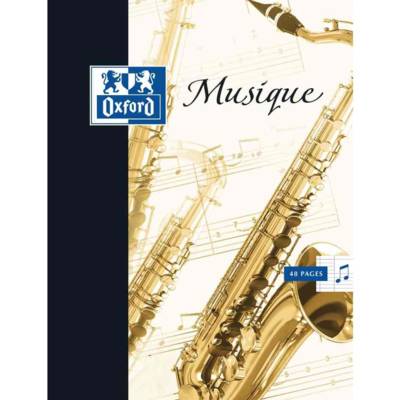 Cahier de musique 170 x 220 mm séyès + portée 48 Pages - OXFORD