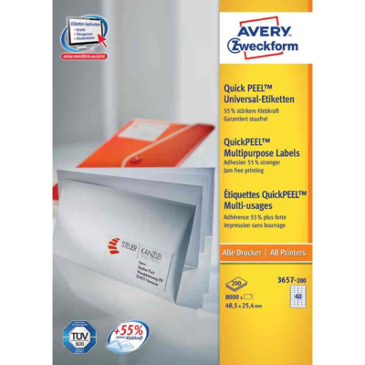 Étiquettes multi-usages, 210 x 297 mm, blanc - AVERY Zweckform