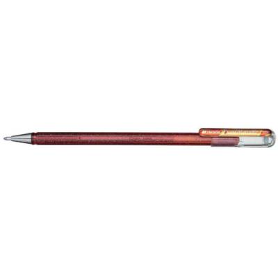 Stylo roller Hybride encre gel "Dual Pen", orange/jaune - PENTEL