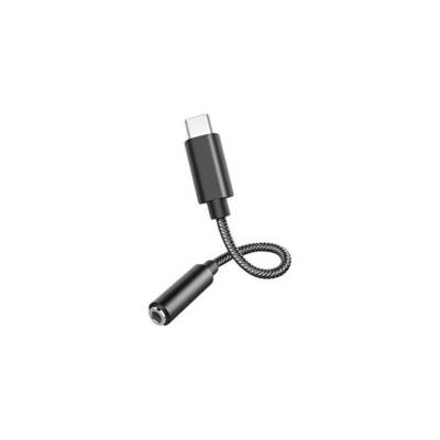 USB-C vers adaptateur de prise casque pour mini-phone stereo 3.5 mm femelle - 13 cm - DLH