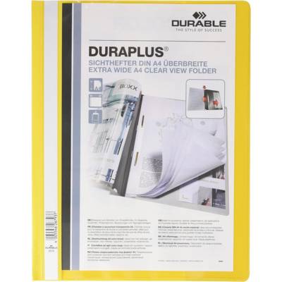 Chemise à Lamelles DURAPLUS Format A4+ Jaune Transparent - DURABLE