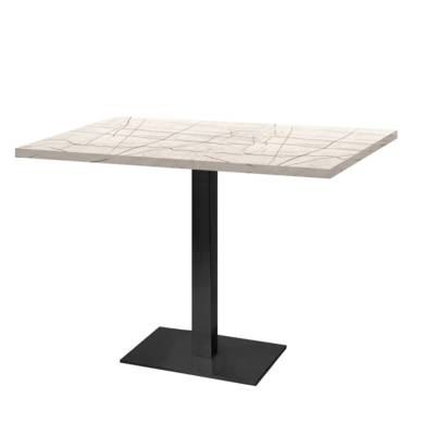 Table pied noir 120x70cm maia - intérieur - RestooTab