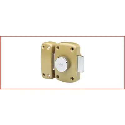 Verrou à bouton CYCLOP Ref 7600 Vachette-[Dimensions:canon de 60mm] - Maxoutil