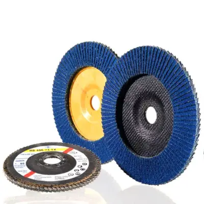 Disque à lamelles conique RB 48624 YX Zirconium hautes performances - Ø 125 mm - Grain 40 - Inox, acier - 1 pièce - HERMES - 6042429 - HERMES ABRASIFS SA