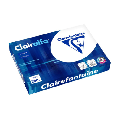 Ramette 125 Feuilles Papier 250g A4 210x297 mm Certifié PEFC Blanc - Clairefontaine