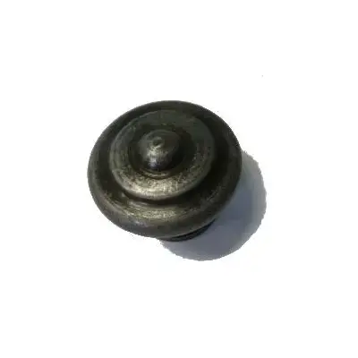 Bouton rustique BROS N°24 acier patiné verni - Ø30 - 24-A-30-3