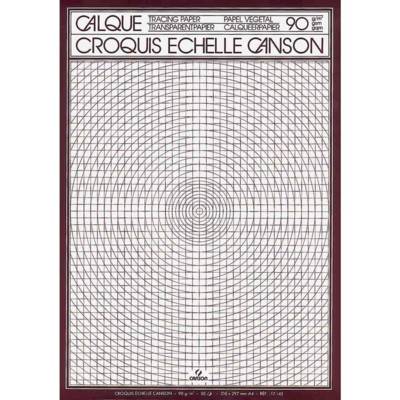 Bloc 50 Feuilles Papier calque Dessin technique A4 90/95 g - CANSON
