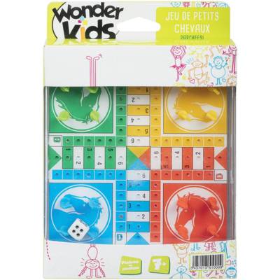 Jeu de voyage de petits chevaux 13,5 x 17,5 cm - WONDERKIDS