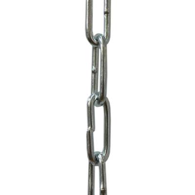 Chaîne droite soudée acier zingué modèle GENOVESE maillon court long.15mm vendue à la coupe au ml - Gedimat - NORAIL