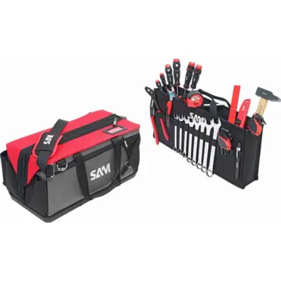 Sac textile 30 L + 100 Outils de maintenance SAM OUTILLAGE - CP-100-BAG6N