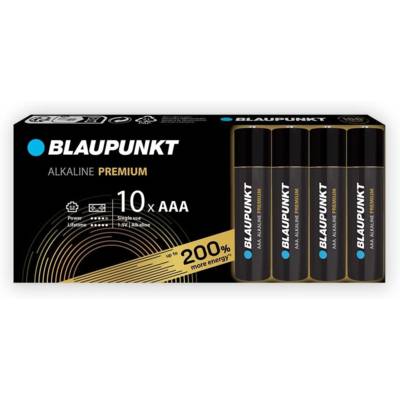 Piles AAA alcalines PREMIUM, paquet de 10 - BLAUPUNKT