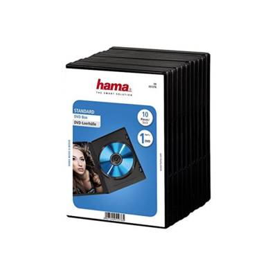 Pack de 10 Boitier pour DVD Noirs - HAMA