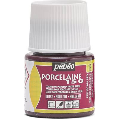 Flacon 45 ml Peinture P150 Porcelaine Coloris Rouge etrusque - PÉBÉO