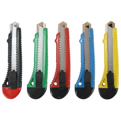 Cutters glissiere métal sécurité 18mm avec blocage de lame Coloris Aléatoire - ARK