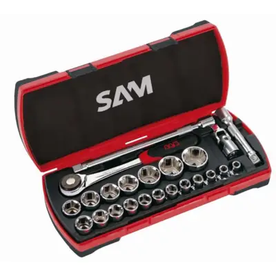 Coffret de 23 douilles et accessoires SAM - 75SH23 - SAM OUTILLAGE