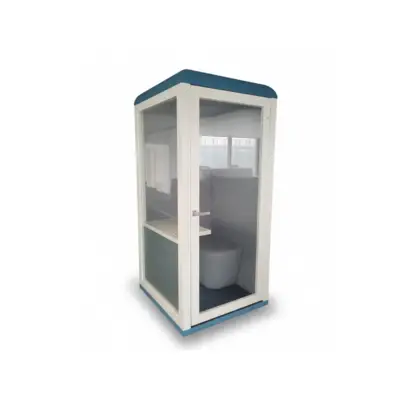 Cabine individuelle Micro office Silent Lab OPERA bleue - Vitre Gauche