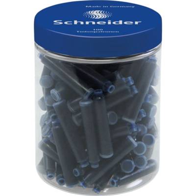 Pot de 100 Cartouches d'encre Bleue - Schneider