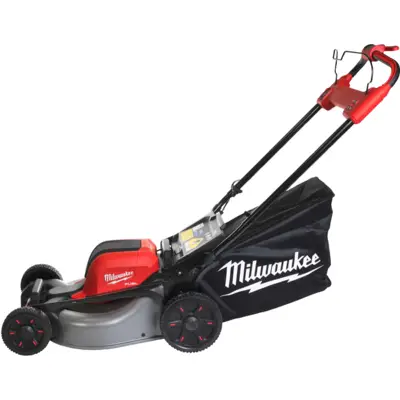 Tondeuse à gazon sans fil FUEL 2x18V 46cm avec support de marche - MILWAUKEE - avec 2 batteries FORGE 8Ah + chargeur - 4933499215