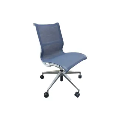 Chaise de réunion Herman Miller Setu bleu sans accoudoirs - OCCASION