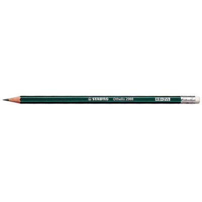 Crayon papier Graphite Othello Héxagonal HB Bout Gomme - STABILO