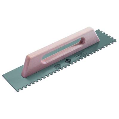 Peigne à colle à poignée long.48cm larg.12cm denture carrée 10x10mm - Gedimat - RUBI