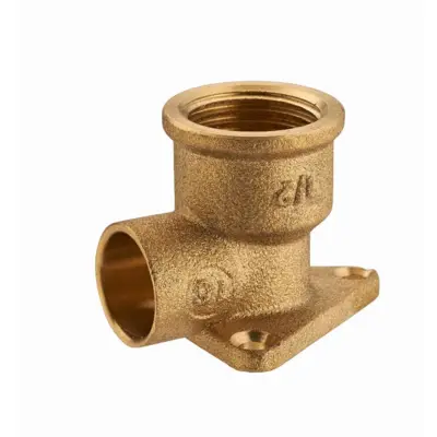 Coude applique laiton à visser femelle F1/2' (15x21) NOYON & THIEBAULT - à souder - Ø 14 mm - 819-1514L1