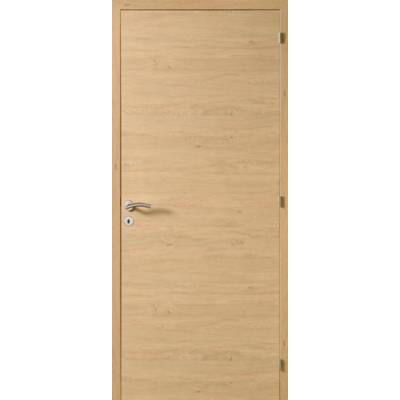 Porte seule alvéolaire FUJI à chant droit revêtu mélaminé chêne natura - Gedimat - MENUISERIES D'OLT