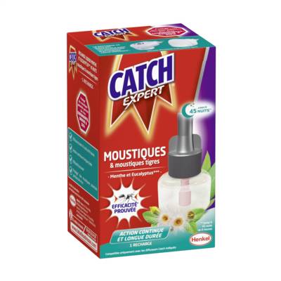 Recharge liquide Menthe & Eucalyptus Répulsif 45 Nuits - CATCH