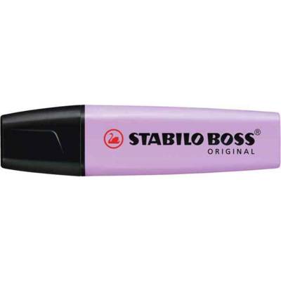 Surligneur BOSS ORIGINAL Pastel Pointe Biseautée 2 - 5 mm Lilas Pastel - STABILO