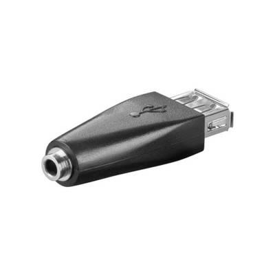 Adaptateur pour la charge d' iPod Shuffle USB 2.0 - Jack 3,5 mm - Noir - GOOBAY