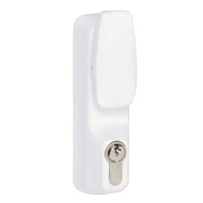 Ensemble bouton cylindre grand modèle ISEO anti-vandalisme - Blanc - 94012004T - CAVERS ISEO